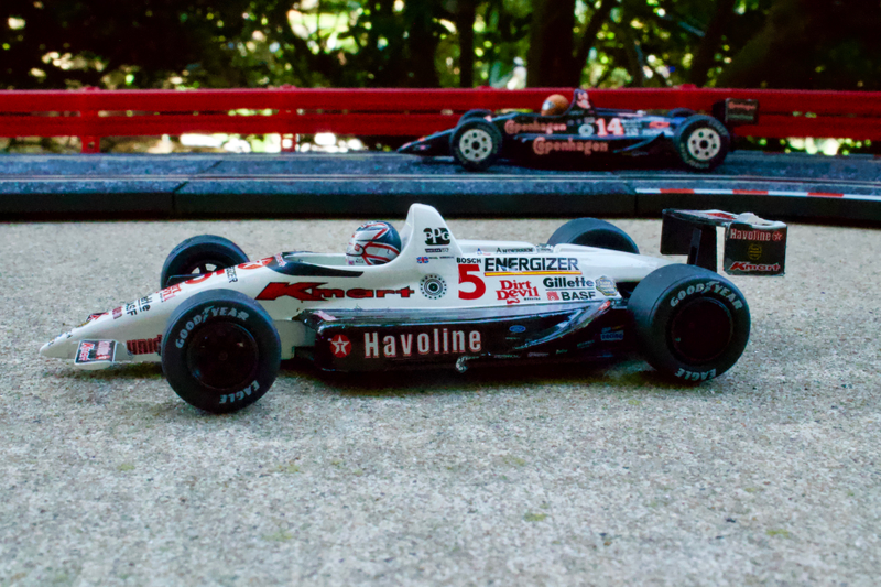 1993 Lola, Nigel Mansell. At the season opener at Surfers Paradise, Australia, he became the first “rookie” to take pole position and win his first race for the CART/INDY Series. He led the Indy 500, only to end up in 3rd place towards the end of the race.